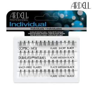 Ardell Individual Lashes Comb Pack - Black Flare Knot-Free (Assorted)